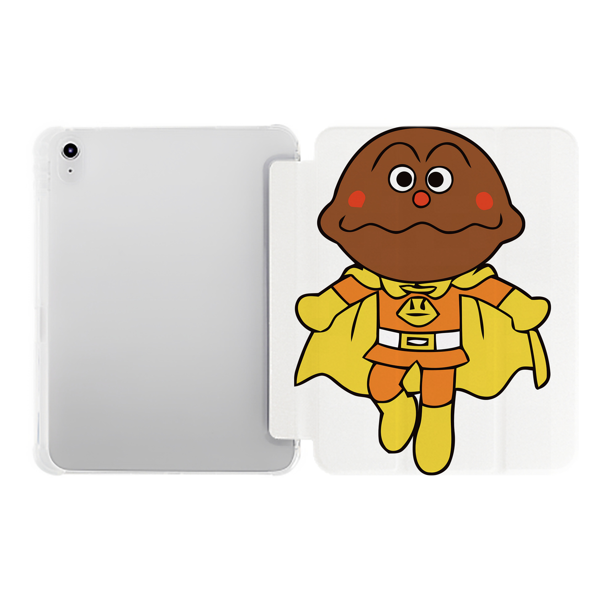 （画像用） アンパンマン Anpanman IPad ケース ペン収納付き 三つ折りスタンド PUレザー×シリコン 対応機種9.5/10.5/10.9インチ